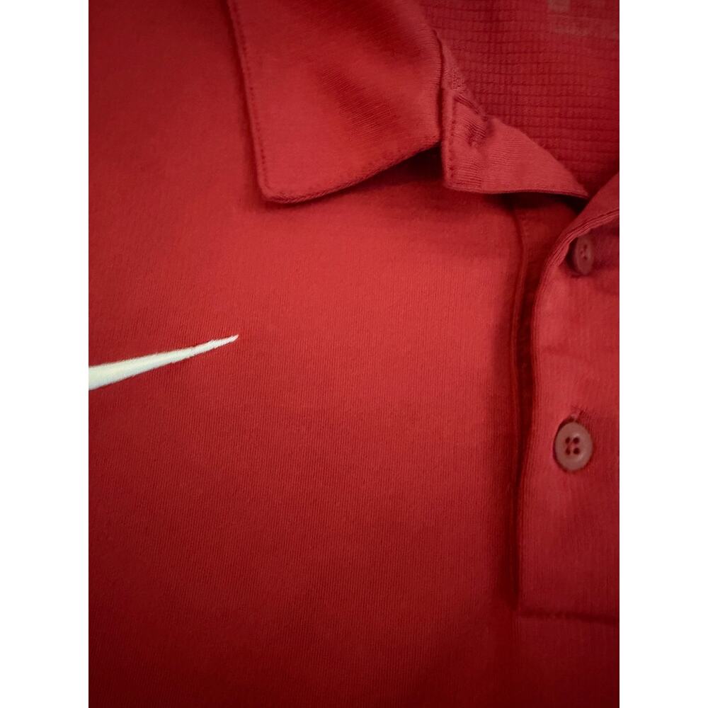 Nike Dri-FIT Alabama Crimson Tide Polo Shirt Red Embroidered Logo Men’s xl - Picture 3 of 6